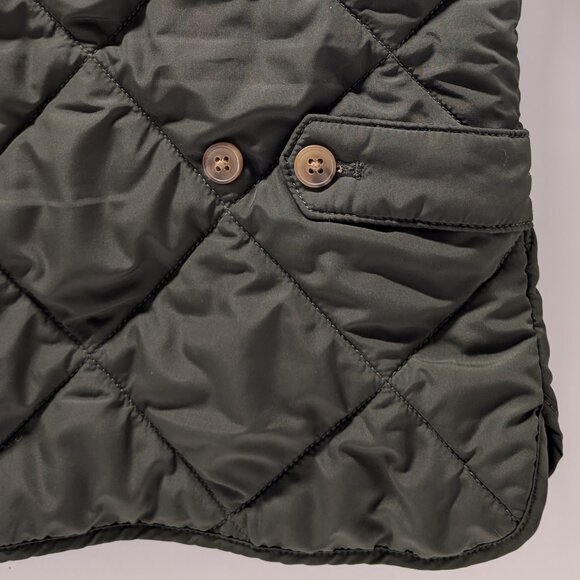 J. Crew Factory Men's Walker Quilted Vest in Dark Moss (Forest Green) - Picture 12 of 16